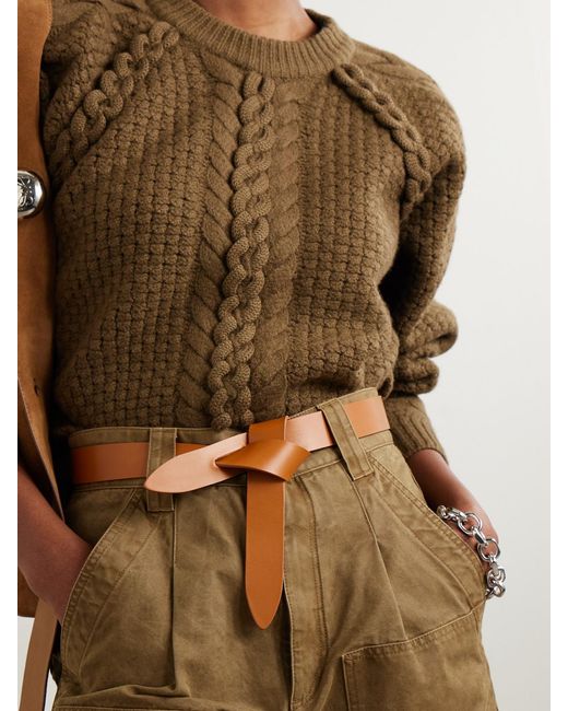 Isabel Marant Natural Lecce Leather Belt