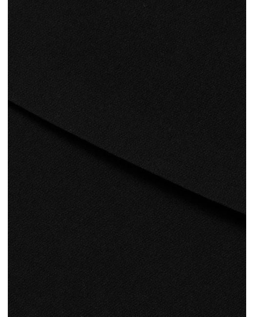 Theory Black Layered Crepe Mini Dress