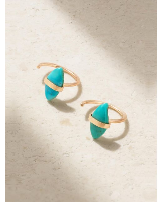Melissa Joy Manning Blue 14-Karat Recycled Earrings