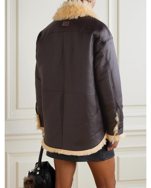 Acne Black Jacke Aus Shearling