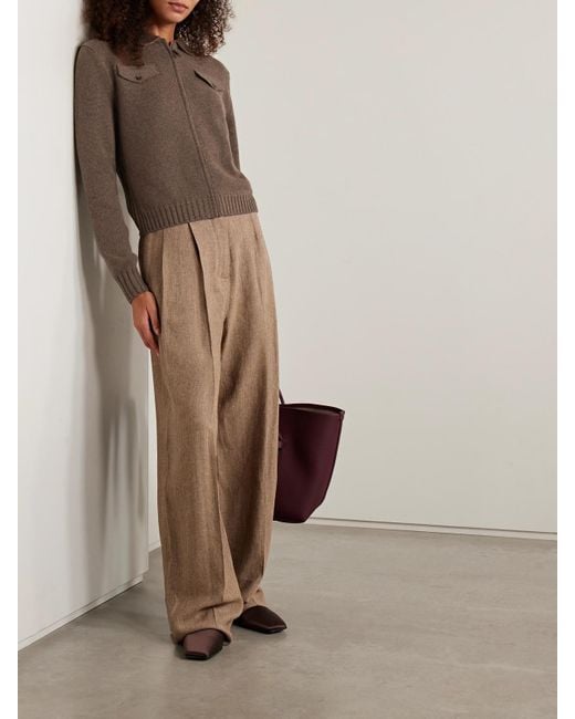 Loro Piana Brown Parksville Cashmere Jacket