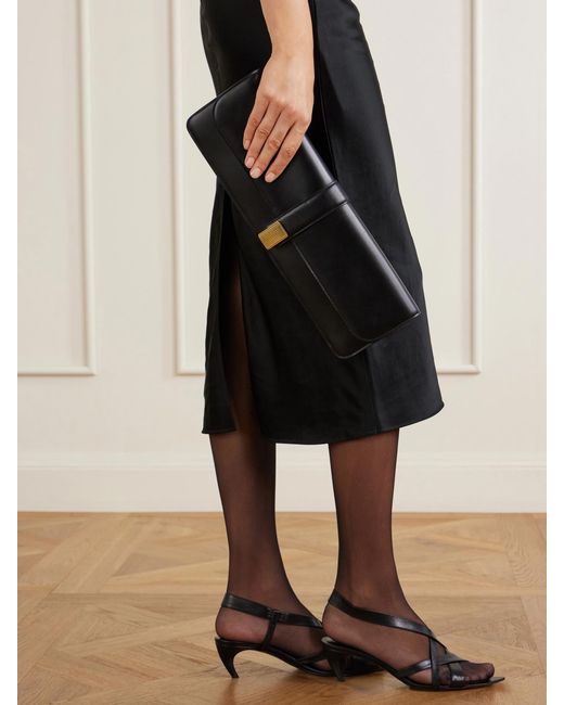 Khaite Black Blake Leather Clutch
