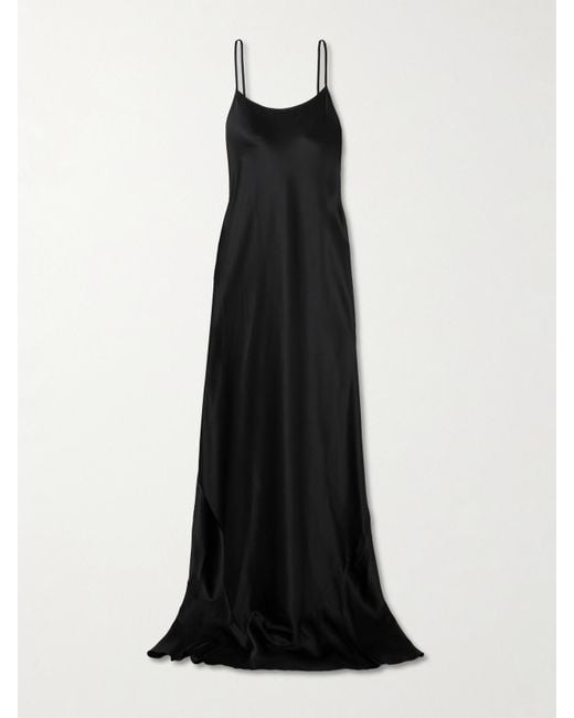 ÉTERNE Black Eve Rückenfreies Maxikleid Aus Stretch-Seide