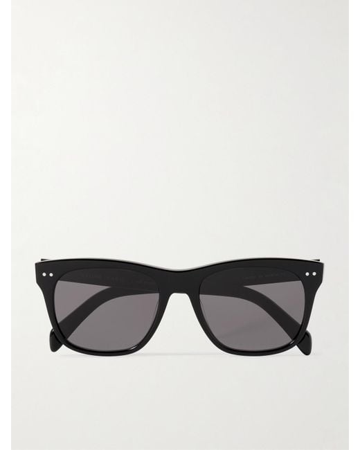 Céline Black Square-Frame Acetate Sunglasses