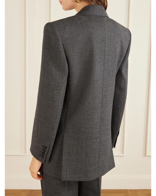 Saint Laurent Black Wool Double-Breasted Blazer