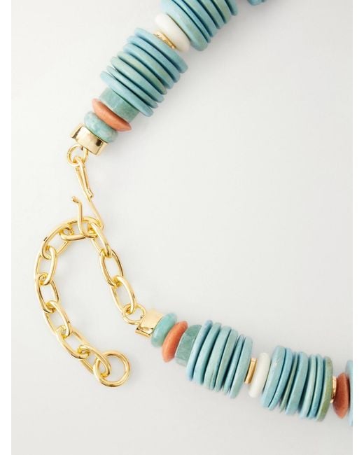 Lizzie Fortunato Multicolor Neptune-Plated-Stone Necklace