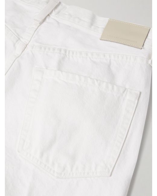 Citizens of Humanity White Argent Ayla Baggy Hoch Sitzende Jeans Mit Weitem Bein