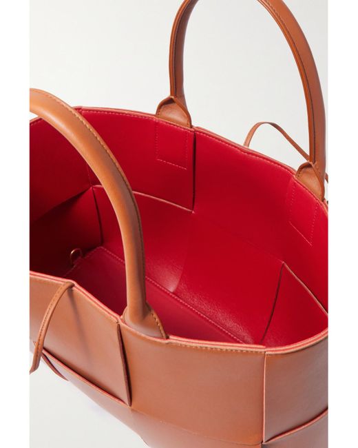 Bottega Veneta Brown Arco Small Intrecciato Leather Tote