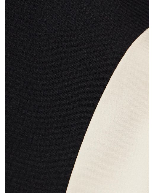 Moncler Black Color-Block Stretch-Jersey Base Layer
