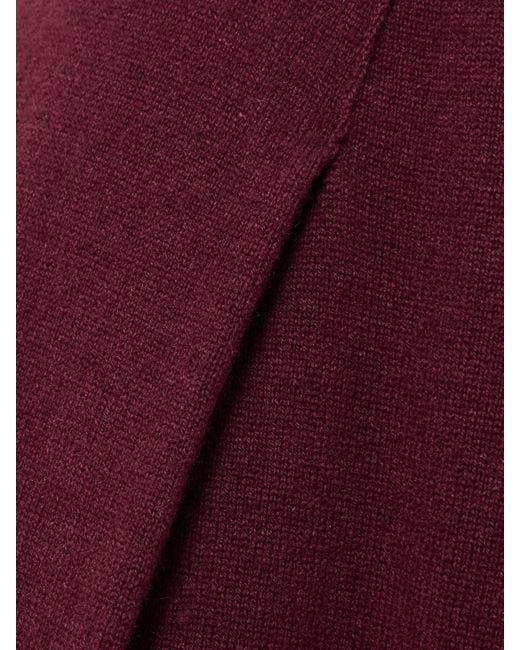 Brunello Cucinelli Purple Pleated Wool, Cashmere And Silk-Blend Wide-Leg Pants