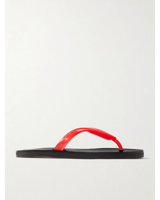 Ancient Greek Sandals Red Saionara Jelly Pvc Flip Flops