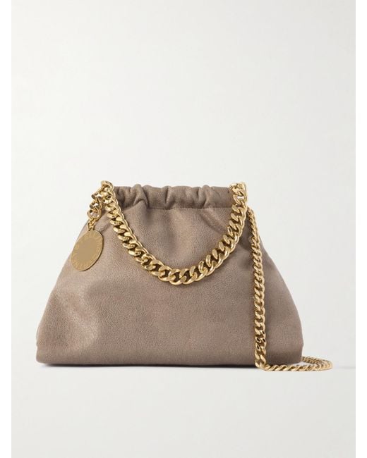 Sac Porté Épaule En Matière Vegan Falabella Mini Stella McCartney en coloris Natural