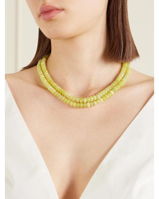 Jennifer Behr Metallic Veronica-Tone Quartz Necklace