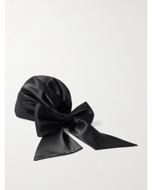 Eugenia Kim Black Gigi Kopftuch Aus Satin