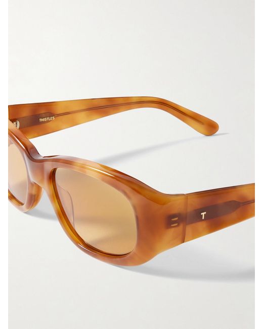 THISTLES Multicolor The Al Square-Frame Acetate Sunglasses