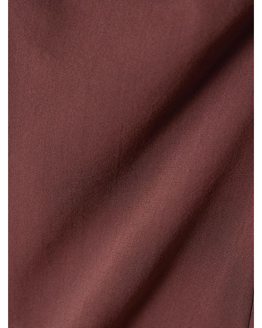 St. Agni Red Stretch-Silk Organza Camisole