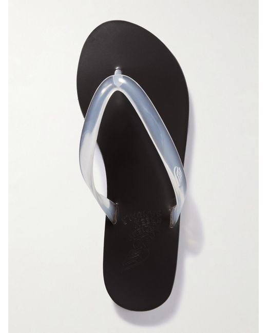 Ancient Greek Sandals Black Saionara Jelly Pvc Flip Flops