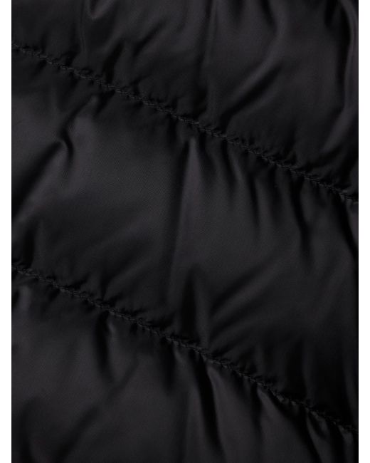 Rick Owens Black Moncler Webbing-Trimmed Quilted Shell Down Jacket