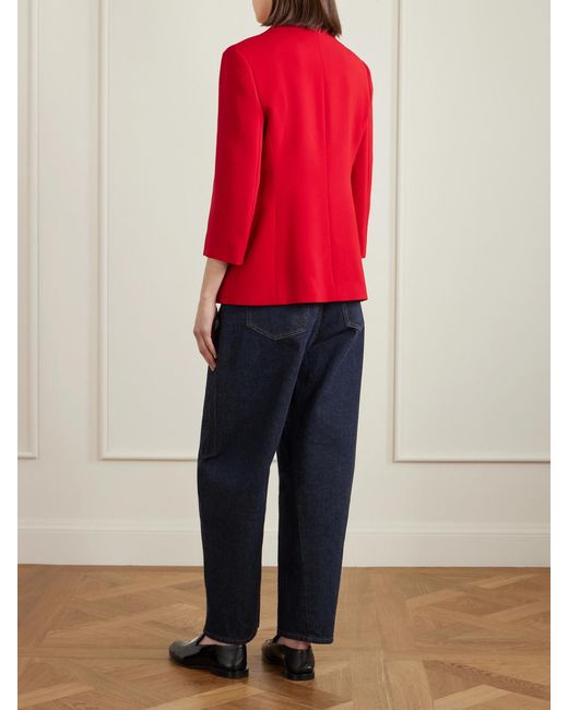 Givenchy Red Crepe-Cady Blazer