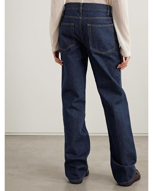 Jean Droit Taille Haute Carlyl The Row en coloris Blue