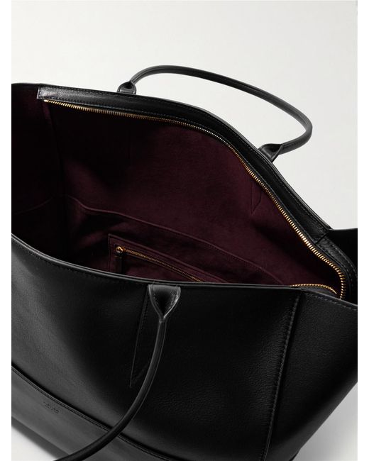 Metier Black Incognito Cabas Large Leather Tote