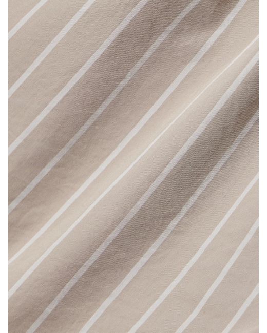Short En Popeline De Coton À Rayures Boxer, Stone Stripe Skims en coloris Natural