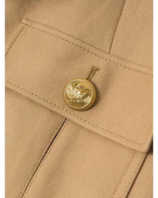Chloé Natural Cropped Cotton-Drill Jacket