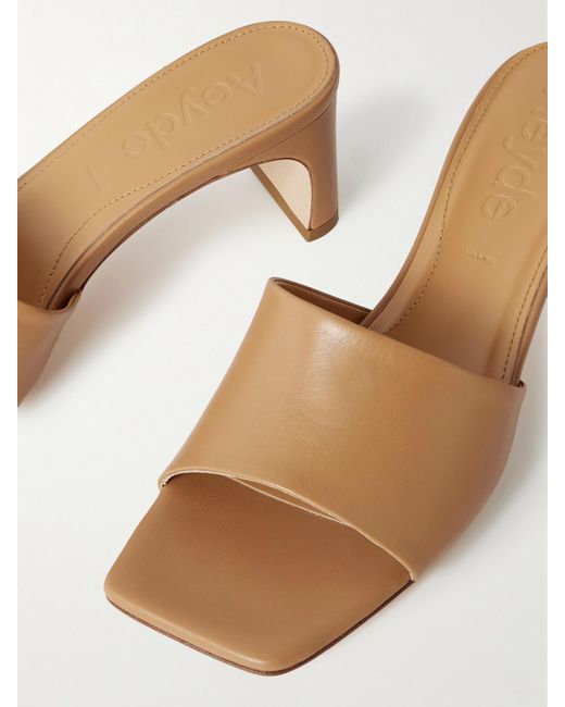 Aeyde Natural Jeanie Leather Mules