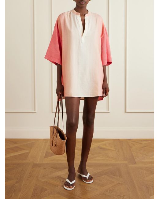 Marrakshi Life Pink Striped Cotton Coverup