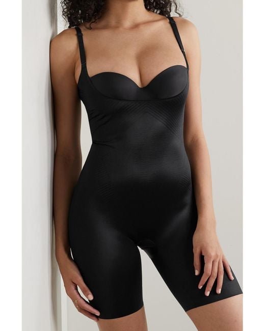 Spanx Black Shape Invisible Open-Bust Bodysuit