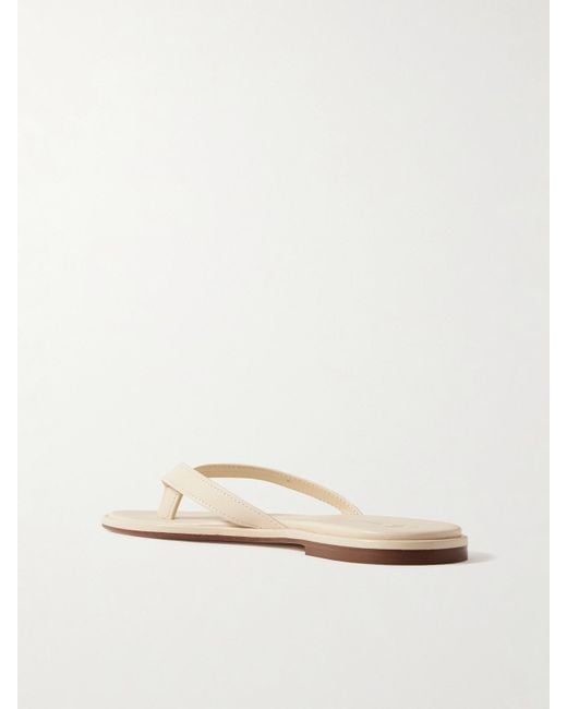 Aeyde Natural Melody Leather Flip Flops