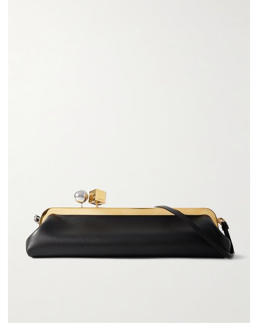 Pochette En Cuir Le Salon Jacquemus en coloris Black