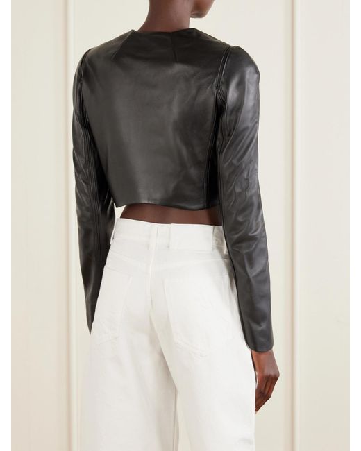 Alaïa Black Leather Biker Jacket