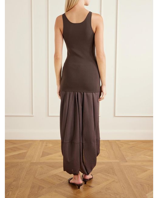 Totême Brown Stretch-Jersey Tank