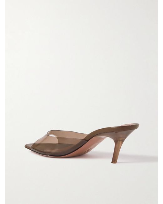 AMINA MUADDI Natural Alexa Pvc Mules
