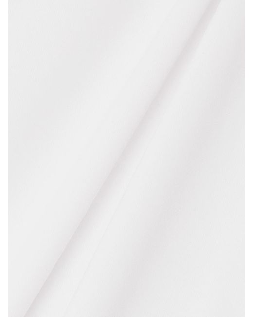 Alaïa White Halterneck Draped Swimsuit