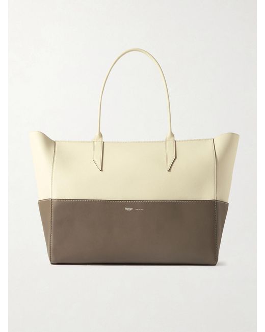 Metier Natural Incognito 36 Two-Tone Leather Tote