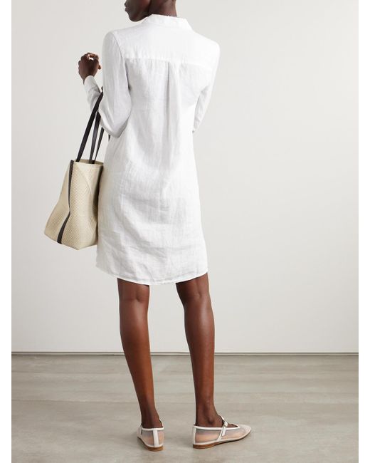 Robe-Chemise Midi En Lin James Perse en coloris White