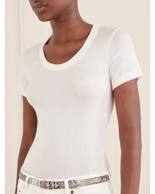 Citizens of Humanity White Maude Jersey T-Shirt