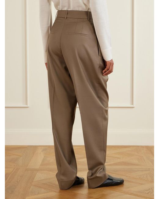 Rohe Natural Daria Virgin Wool Tapered Pants