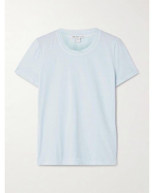 James Perse Blue Vintage Boy Cotton-Jersey T-Shirt