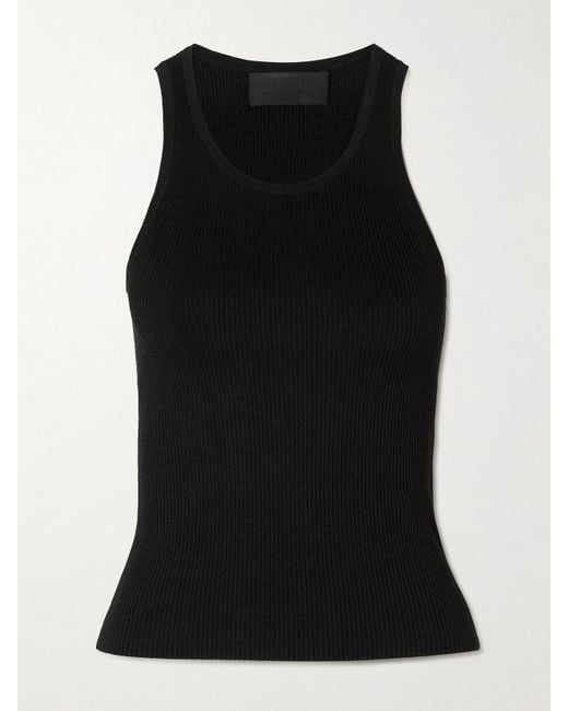 Débardeur En Soie Côtelée Lottie Nili Lotan en coloris Black