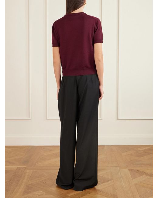 High Sport Red Janis Wool Top