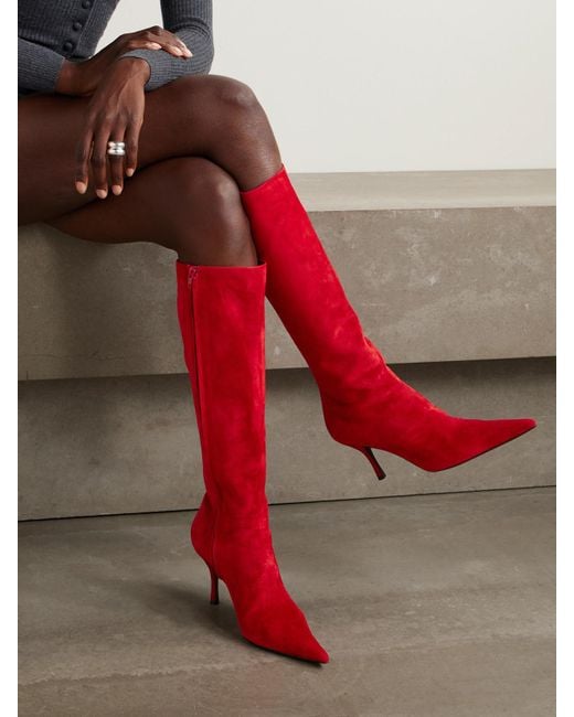 Bottes En Daim Magda Butrym en coloris Red