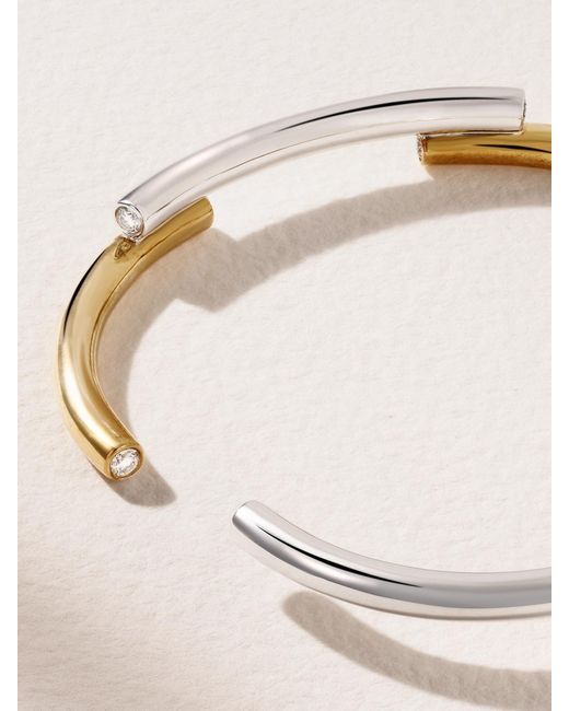 Rainbow K Natural Monica 9-Karat And Diamond Bangle