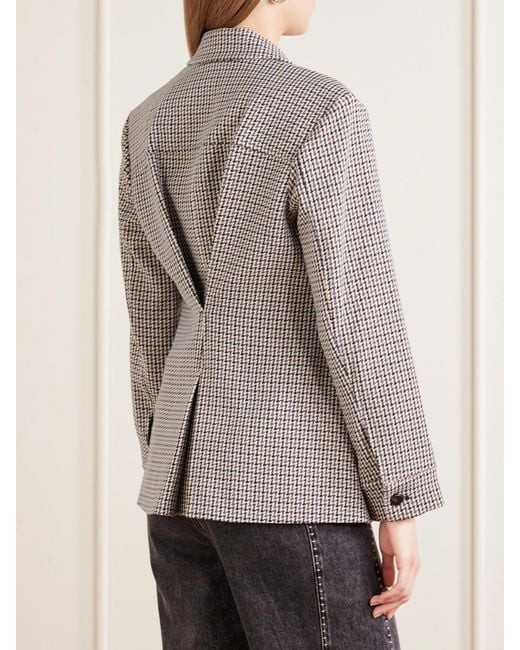 Veronica Beard Gray Molyneux Houndstooth Jacquard Blazer