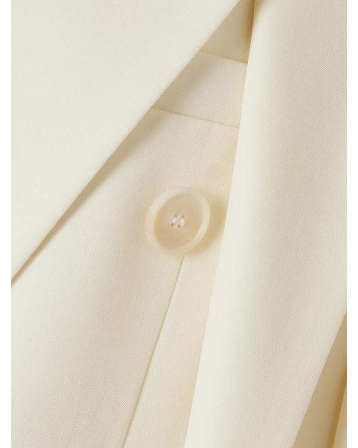 Stella McCartney Natural Cape-Effect Wool-Blend Twill Blazer