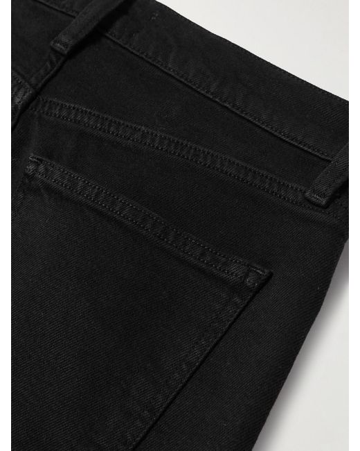 Agolde Black Ingram Split High-Rise Flared Jeans