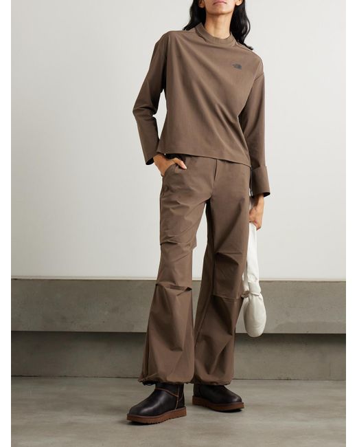 The North Face Brown Oberteil Aus Stretch-Shell Mit Reißverschlüssen