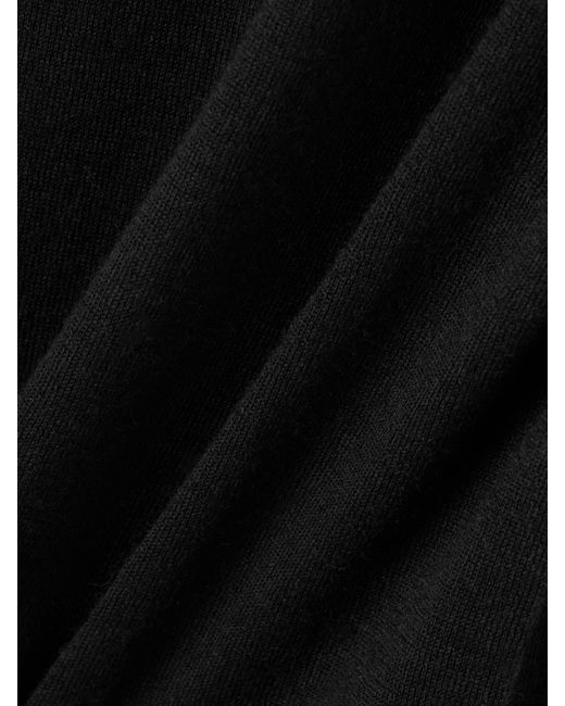 ÉTERNE Black Boyfriend Cashmere-Jersey T-Shirt